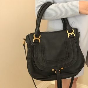 Chloe Marcie Handbag in black
